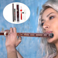 Miniatyrbillede 6 af 7: Kina Tradition Musikinstrumenter 5 År Tør i Skyggen Bitter Bambus Fløjte PipeKey F