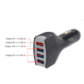 Miniatyrbild 7 av 8: QC 3.0 Snabbladdare Billaddare 4 Port USB Multifunktionell Billaddare för Telefon