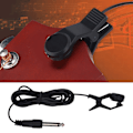 Miniatyrbillede 1 af 2: Clip-on bærbar pickup kontaktmikrofon vokal pickup til tuner instrumenter