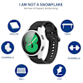 Miniatyrbild 5 av 5: Skyddande fodral kompatibelt med Samsung Galaxy Watch4 40 44mm Full Coverage skärmskyddsöverdrag