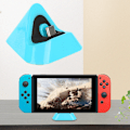 Miniatyrbillede 5 af 5: Bærbar Trekantet Type C Opladningsbase Metal Bund Oplader til Switch / Lite Vært (Blå Grøn)