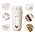 Miniatyrbild 3 av 7: Portabel Smoothie Blender, 414 ml Högt Borosilikatglas, Ergonomisk Design, Uppladdningsbar USB, BPA-fritt Material, Perfekt För Träningsentusiaster