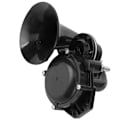 Miniatyrbillede 1 af 5: Universal Sneglehorn Sort Fanfare 12/24V 120dB Luft Trompet til Bil Lastbil Bus Van Tog