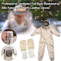 Miniatyrbild 5 av 5: Bisdräkt med handskar Biodlarskyddskläder Biodlardräkt Biodlare Utrustning Overall Bee Outfit