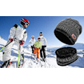 Miniatyrbild 5 av 5: Kinder Wintermütze Beanie Hut mit Schal Set Slouchy Strickmütz