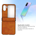 Miniatyrbild 7 av 8: Fodral för Oppo Find N2 Flip Syntetiskt läder Ultra tunt Stötsäkert Telefonskyddsskal för Oppo Find N2 Flip Brun