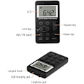 Miniatyrbild 4 av 5: AM/FM Pocket Radio, Portable Digital Tuning Stereo Walkman Radio med laddningsbart batteri, LCD-skärm och hörlurar, Mini Personal Radio för