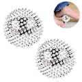 Miniatyrbild 2 av 5: 1 par hälsosamma magnetiska massagebollar handakupunkturboll handmassageapparat yogaboll handfysisk terapi bra för kroppens blodcirkulation lindring