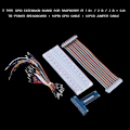 Pikkukuva 3 / 5: T-tyyppinen GPIO-laajennuskortti Raspberry Pi 1B+/2B/3b:lle   Leipälauta GPIO-kaapeli  Hyppyjohto