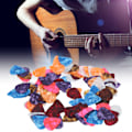 Miniatyrbild 1 av 8: 100 st gitarrplektrum i färgglad celluloid, fingerskydd, stränginstrumenttillbehör, 0,71 mm