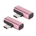 Pikkukuva 2 / 2: 2PCS TypeC-muunninjakaja, kaksois 2-in-1 kuulokeliitäntään USB-äänen latausadapteri, vaaleanpunainen (vaaleanpunainen)