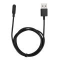 Miniatyrbillede 1 af 5: 1m/3,3ft Smart Watch Magnetisk Oplader Opladning Datakabel Sort til Asus ZenWatch 2