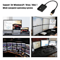 Miniatyrbillede 5 af 5: USB 3.0 til Vedio Ekstern Adapter Konverter Overførselskabel til PC / Bærbar / HDTV
