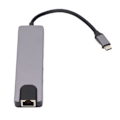 Miniatyrbild 7 av 7: Hub 5 i 1 USB C Multiport Snabb Enkel Laddning 4K Högupplöst Multimediagränssnitt Gränssnitt Hub Kortläsare