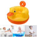 Miniatyrbild 5 av 8: Ergonomiskt Designad Uppblåsbar Babygolvsits, Texturerad Bas Säkerställer Säkerhet Och Komfort För Din Aktiva Småbarn (Gul)