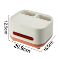Miniatyrbild 2 av 5: Radio Tissue boxs ,Art Tissue Box ,Multifunktionell ansiktsvävnadslåda Skrivbordsdekoration för badrum Toalettbord Sovrumsbyråer Kök