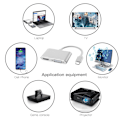 Miniatyrbild 5 av 5: Mångsidig Dual Monitor Display Adapter, Erbjuder 4Kx2K-upplösning, Enkel Installation och Snabb USB 3.0 Dataöverföring för en Sömlös Multi-monitorupplevelse