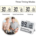 Miniatyrbild 2 av 5: Multifunktionell digital timer, intervalltimer för ökad produktivitet, räkna upp/ner-timer för olika aktiviteter, minnesfunktion för användare