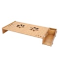 Miniatyrbillede 2 af 5: DIY Kontor Skrivebord Monitor Riser Opbevaringsboks Træhylde PC Bærbar Stativ Organizer(Kirsebærtræ)