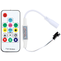 Miniatyrbild 2 av 4: Trådlös dimmer för 2811 LED-ljusslinga, 5-12V RF LED-ljusslingekontroller med ljusstyrkekontroll och färgändringslägen, designad för hög