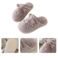 Miniatyrbilde 3 av 5: Tøfler for kvinner Fuzzy Cute Animal Memory Foam Innendørs Hus