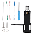 Miniatyrbillede 2 af 2: Pladespiller Pickup Headshell High-End Phono Pickup Headshell Pladespiller Kit Sort