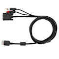 Miniatyrbillede 4 af 5: VGA-kabel i høj opløsning med adapter til lydkonvertering til Sega Dreamcast DC