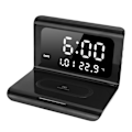 Miniatyrbillede 5 af 5: Multifunktionelt ur, elektronisk kalender, telefon, trådløs automatisk matchende oplader