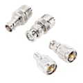 Miniatyrbillede 4 af 5: 4 stk. UHF til BNC nikkelbelagt kobberkonnektoradapter 50 ohm til antenne radio WiFi trådløst LAN