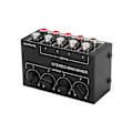 Miniatyrbillede 6 af 8: Stereo Mixer Passiv 4-kanals Audio Line Mini RCA Bærbar til Computer Telefon Tablet