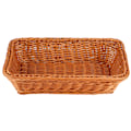 Miniatyrbilde 1 av 5: Rektangulær matbeholderkurv for husholdning, skrivebord, brød, frukt, oppbevaring, til kontor, restaurant, kaffefarge