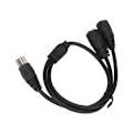 Miniatyrbillede 6 af 8: DIN 5-polet Han til 2 DIN 5-polet Hun Kabel Høj Præcision DIN 5-polet Splitter Adapter Kabel 1.6ft