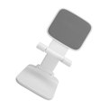 Miniatyrbilde 8 av 8: Justerbar skrivebordsstativ for mobiltelefon og nettbrett, webcast, online-møte, telefonholder, hvit (plast)