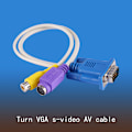 Miniatyrbillede 2 af 5: Bærbar PC LAPTOP VGA SVGA TIL S Video RCA Adapter Konverter Videokabel