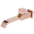 Miniatyrbillede 2 af 5: G1/2 Indbygningsarmatur Enkelt Koldt Vandfald Håndvask Vandhane Badeværelsestilbehør (Rose Gold)