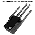 Miniatyrbild 4 av 5: AC1200 Trådlös Repeater 2.4G/5G Router 1200Mbps Signal Förstärkare Extender 100–240V UK-kontakt