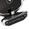 Miniatyrbillede 3 af 8: 15W Trådløs Billader QI Hurtigopladning Smart Sensing 360° Rotation Biltelefonholder Montering med 3 Magnetisk Hoved Sølv Sølv