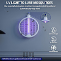 Miniatyrbild 3 av 7: Innovativ Myggfångarlampa, Portabel Design, 2-i-1 Insektsdödare, Perfekt För Inomhus- Och Utomhusaktiviteter, Långvarigt Batteri, LED-fälla