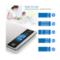 Miniatyrbild 2 av 5: Digital matvåg med multi-enhetsomvandling, lättrengjord yta, rostfritt stål, uppladdningsbart batteri, automatisk avstängningsfunktion och användarvänlig design