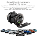 Miniatyrbilde 4 av 8: Dobbel USB-port lader QC 3.0 Hurtiglading Vanntett med LED Voltmeter for Bil Båt Yacht ATV RV Grønt LED-lys