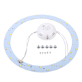 Pikkukuva 1 / 5: 18W 220V 5730 SMD Ympyrävalo LED-paneeli Pyöreä Kattolamppu Levy Polttimo Vaihto Lämmin Valkoinen