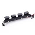 Miniatyrbilde 1 av 2: 1/10 Skala RC Crawler Bil Taklys Stang Spotlights Passer for TRX4 90046 SCX10 Trekkbil 4LED