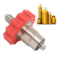 Miniatyrbild 1 av 8: Vattenlösning för boskap, CO2-adapter i rostfritt stål, för automatisk dricknippel för grisar, röd, G5/8 till 7/16-20 port, sömlös integration