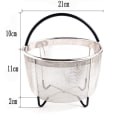 Miniatyrbillede 5 af 5: Dampindsindsats i rustfrit stål til Instant Pot, med silikone