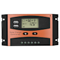 Miniatyrbillede 1 af 5: 30A 50V Dobbelt USB LCD-skærm Smart PWM Solpanel Ladningsregulator IP32 Vandtæt