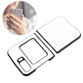 Miniatyrbillede 1 af 8: Beskyttende etui med litchi-mønster, ridsefast telefoncover til Moto Razr 2022 foldetelefon, hvid
