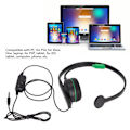 Miniatyrbild 7 av 8: S481 Enkelsidig spelheadset 3,5 mm stereotrådbundet headset med mikrofon och in-line-kontroll för PS4 för Xbox One
