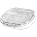 Miniatyrbild 2 av 5: Bärbar Mini Pillerfodral Resedispenser Pillerorganisatör Hushåll Livsmedelskvalitet Förseglad Förvaringsmedicinlåda Stor, Transparent Vit
