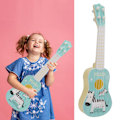 Miniatyrbild 1 av 8: Ukulele Gitarr Leksaker Plast Ukuleles Musikinstrument Leksak med 4 Strängar för BarnBlå