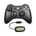 Miniatyrbild 1 av 5: Snygg trådlös handkontroll för Xbox 360, ergonomisk design med asymmetriskt grepp säkerställer bekvämt spelande, integrerad headsetport för sömlös anslutning